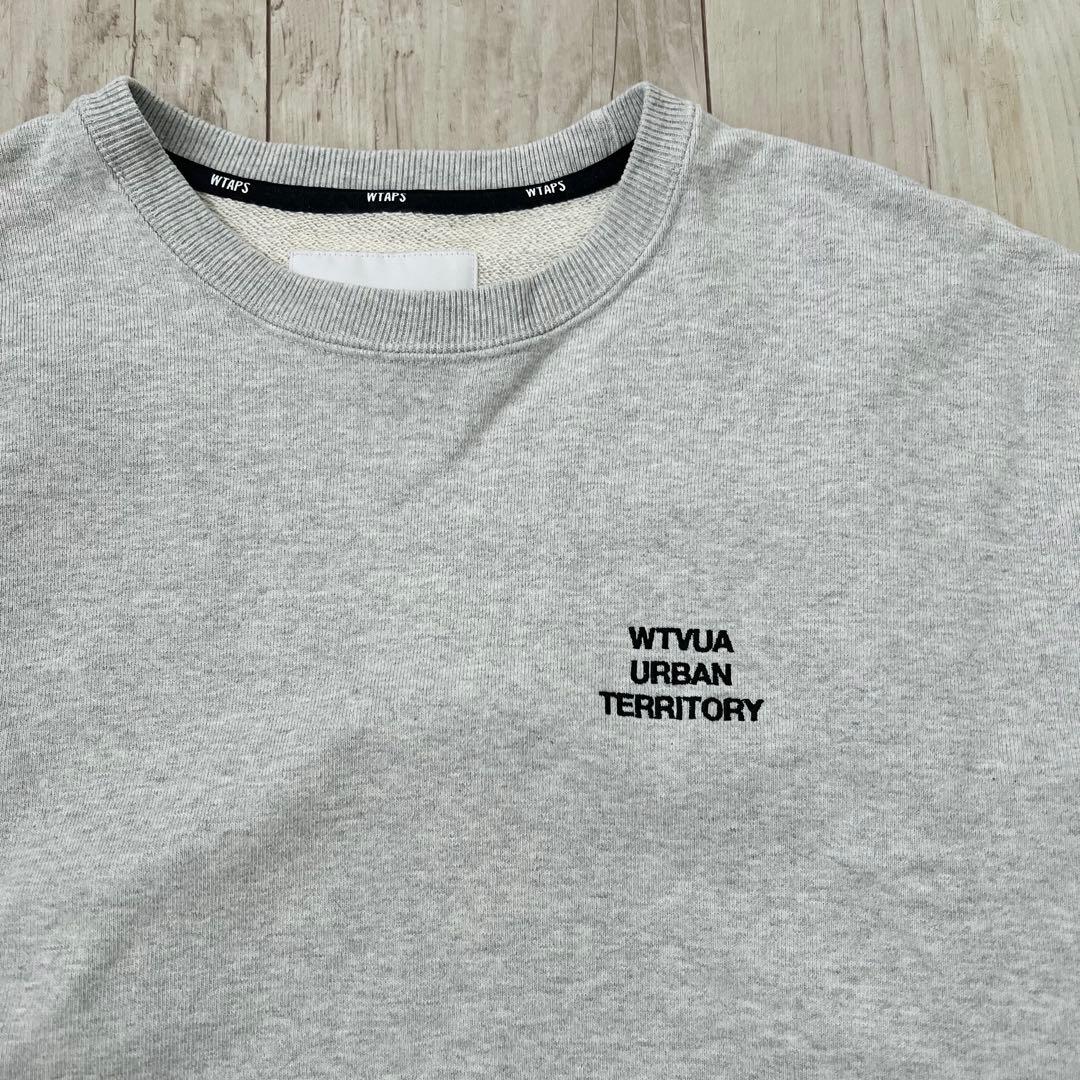 WTAPS スウェット02 WUT SWEATER COTTON グレー