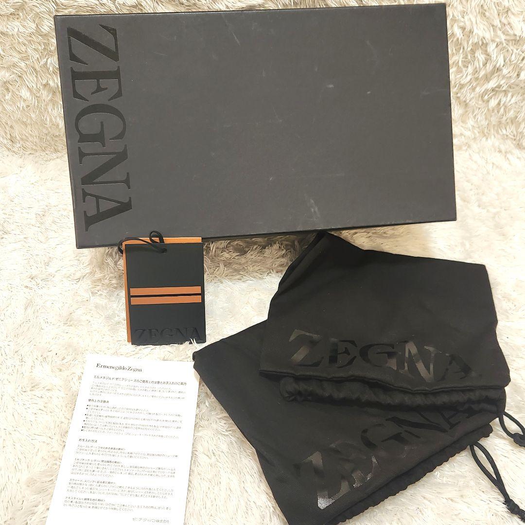 【使用感少】ZEGNA TRIPLE STITCH スウェード スニーカー