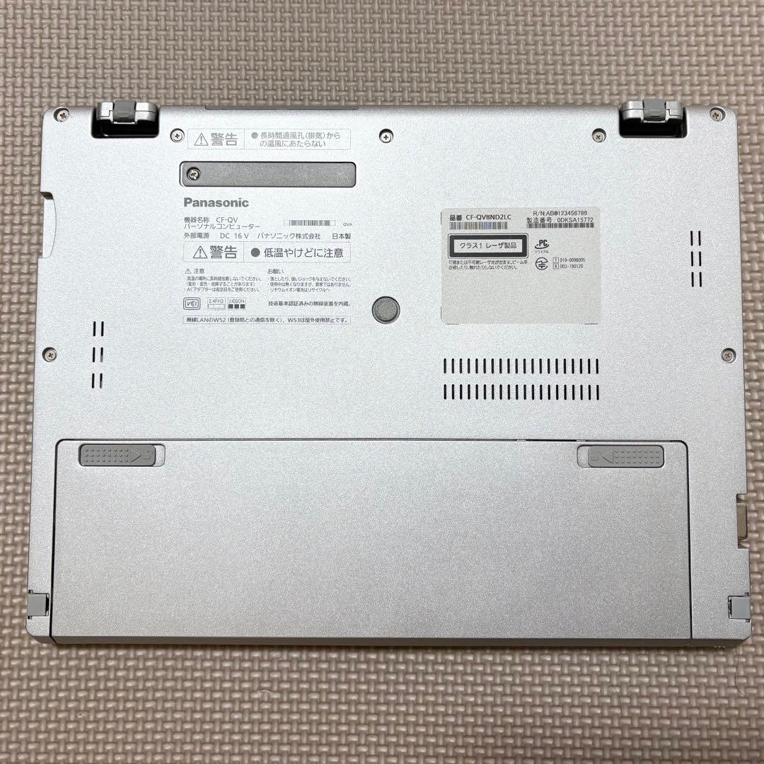 【訳あり】Let's note QV8【タッチパネル/i5/8GB/256GB】