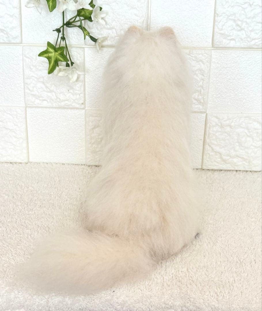 羊毛フェルト ハンドメイド 犬【ポメラニアン】ぬいぐるみ 置物 うちの子