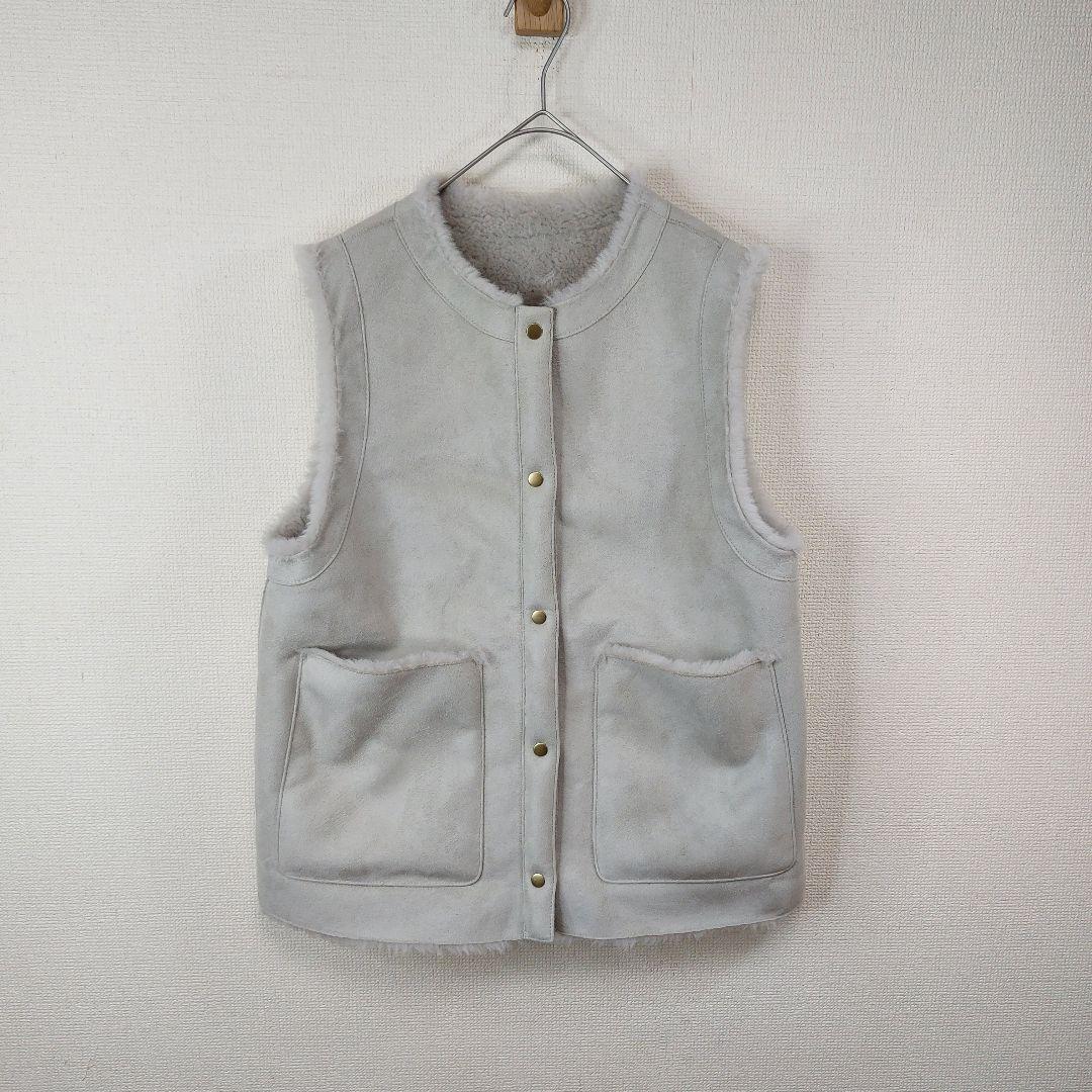 【新品】自由区　リバーシブル　エコメリノムートンジレ　３８　ボア