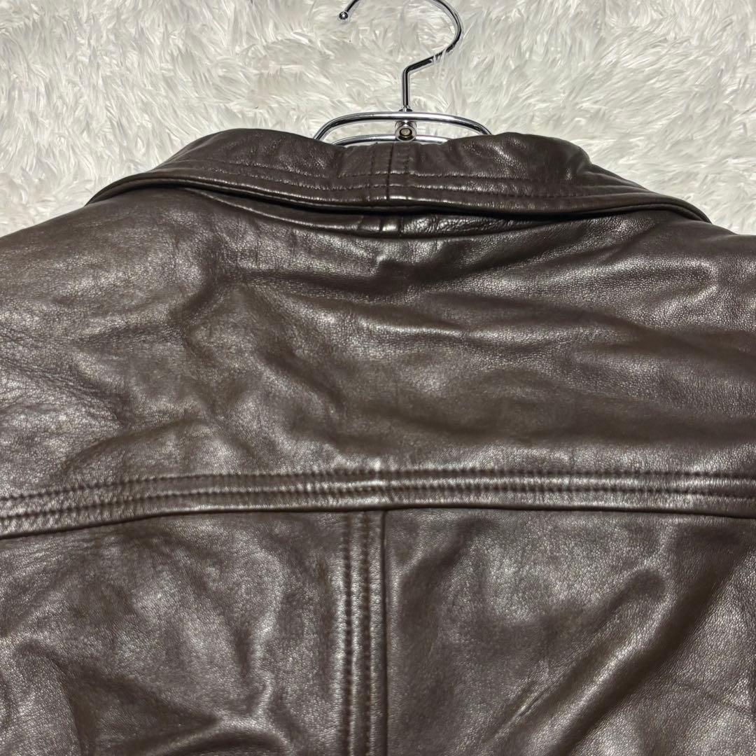 90s G-1 フライト ジェニュインレザー ジャケット ムートン 襟ボア 短丈