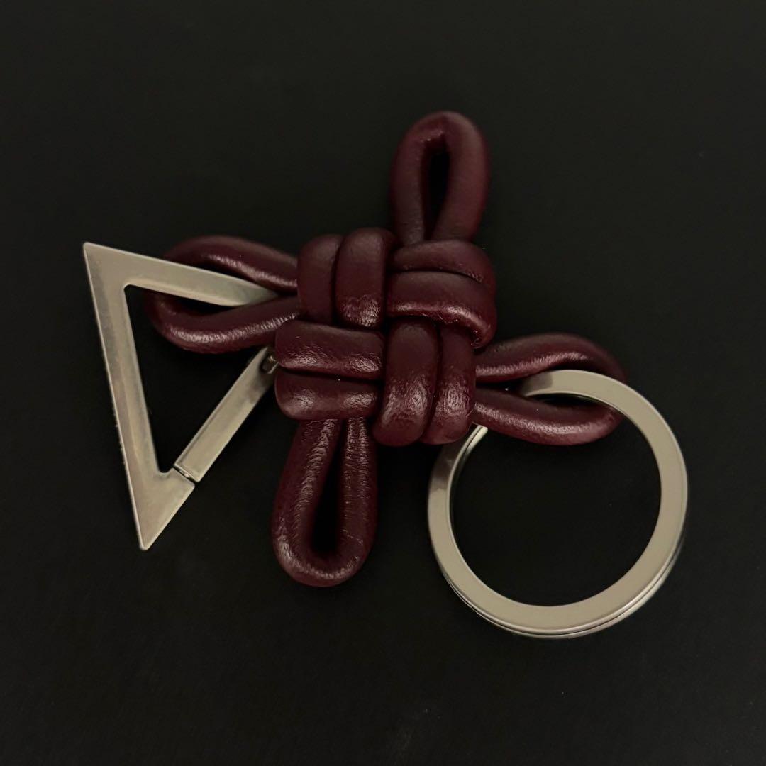 美品 ボッテガヴェネタ キーリング キーホルダー レザー トライアングル