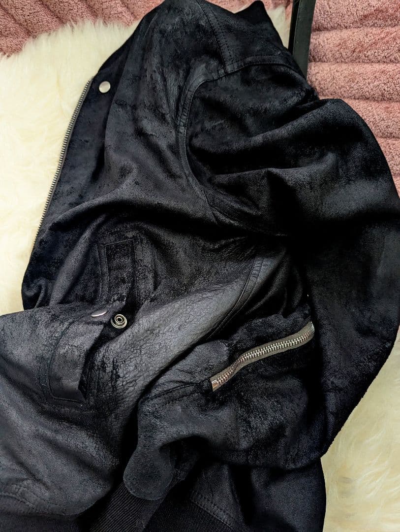 美品　FOGACHINE　リックオウエンス　ラムレザー　クラシック　フライト