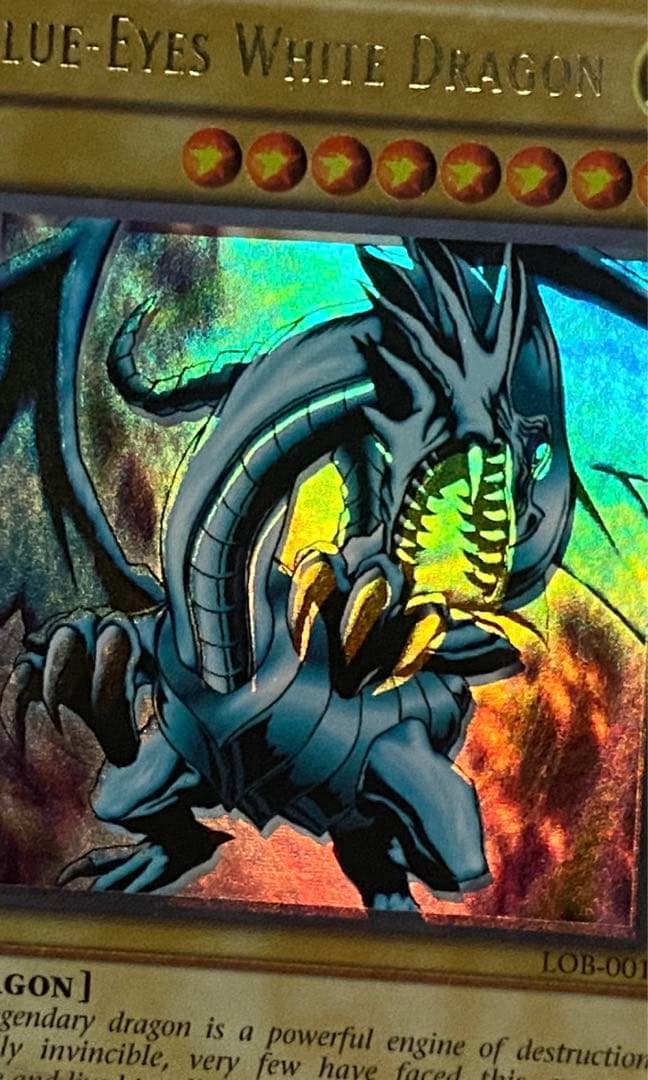【ホイルズレ】遊戯王　北米版　LOB 青眼の白龍　真紅眼の黒竜　セット