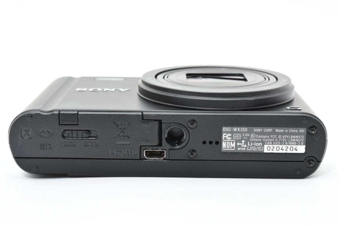 【動作品/Wi-Fi】SONY Cyber-shot DSC-WX350 黒