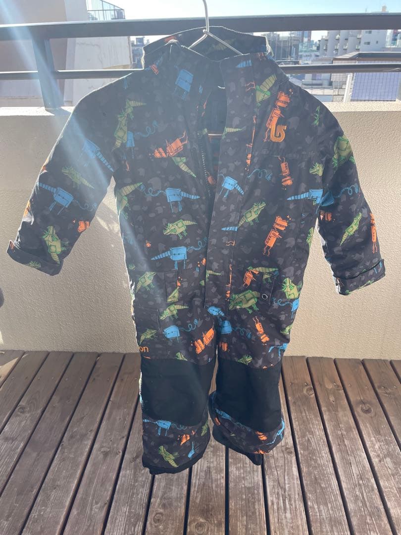 バートン ロボット 恐竜 キッズ ジャンプスーツ スノーウェア ダウンジャケット