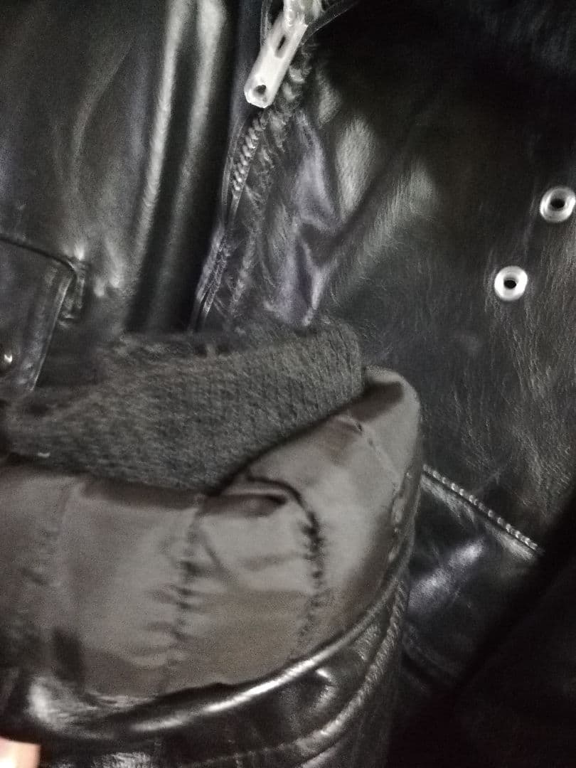 70s ポリスマンジャケット　talon ビンテージ　レザージャケット