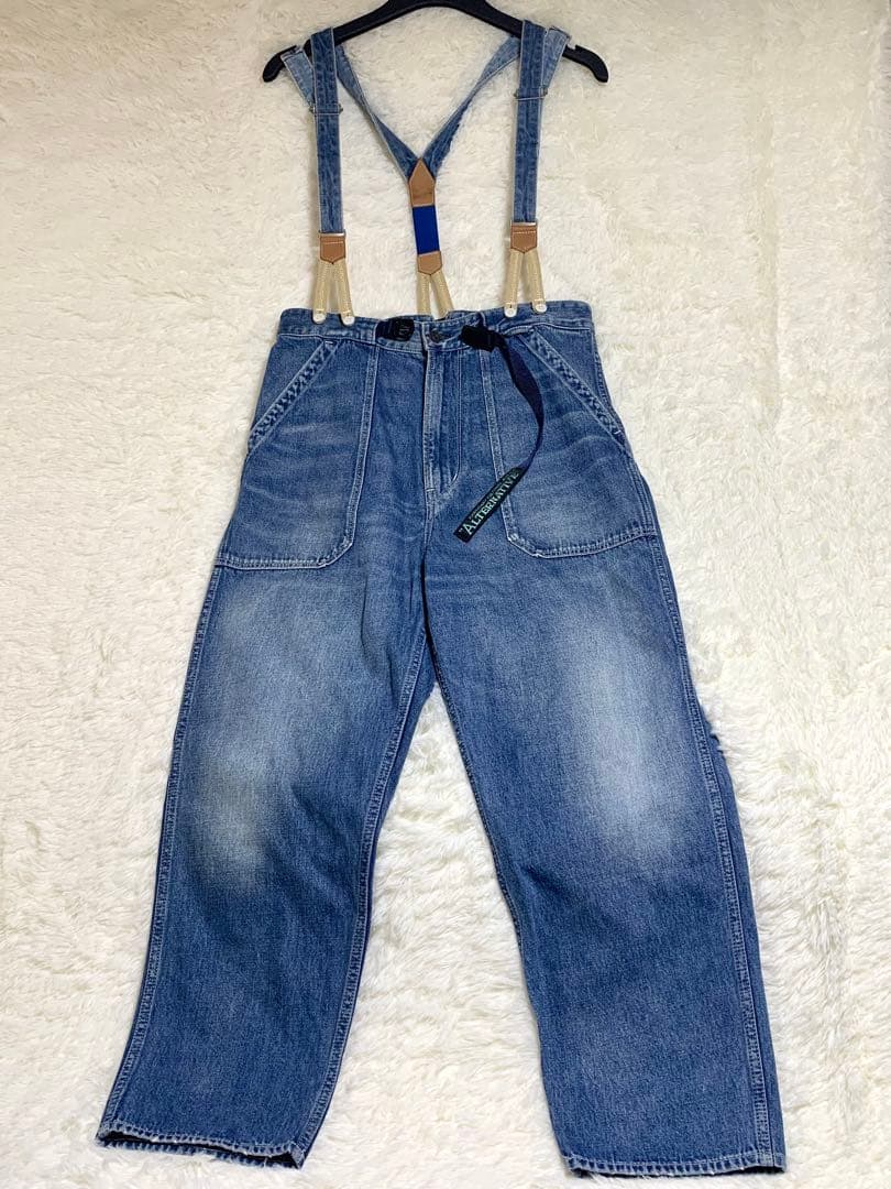 RNA☆ R3827 フレンチワークサスペンダーパンツ M