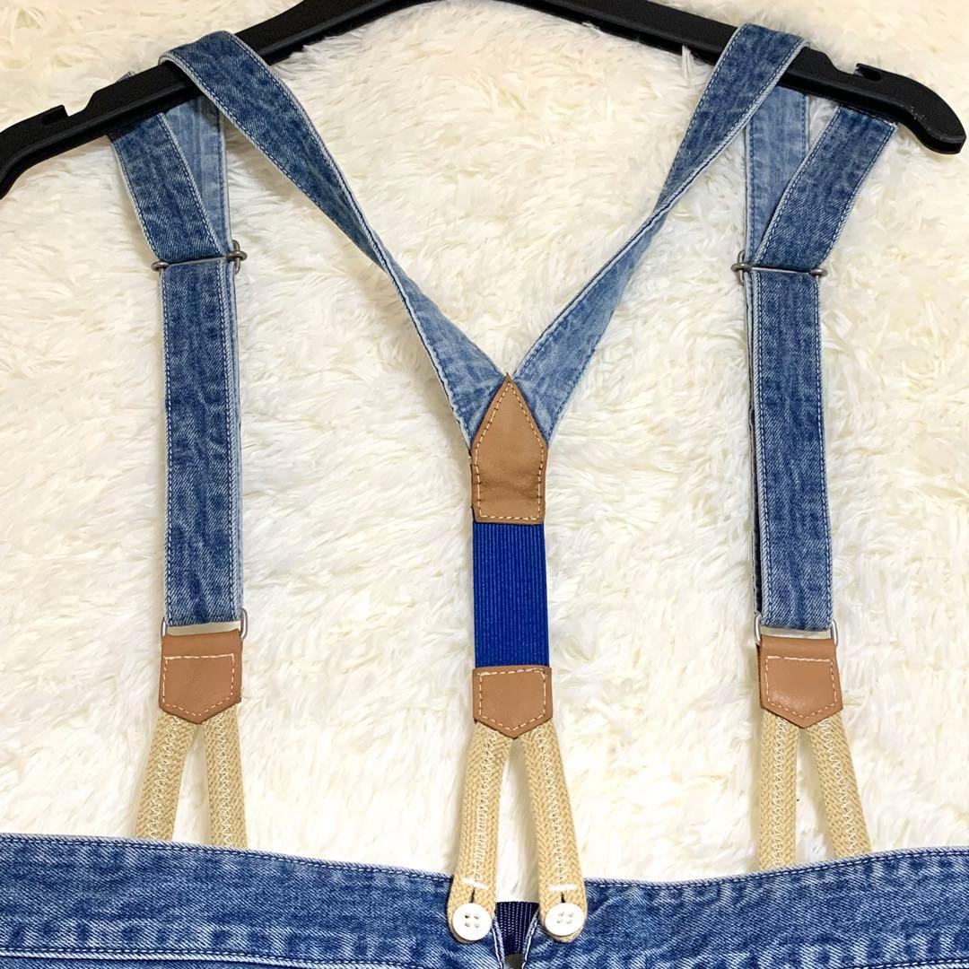 RNA☆ R3827 フレンチワークサスペンダーパンツ M