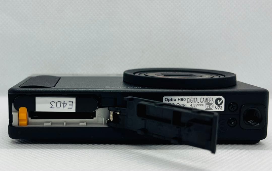 【美品・完品】PENTAX Optio H90 シルバー箱付 CCDコンデジ