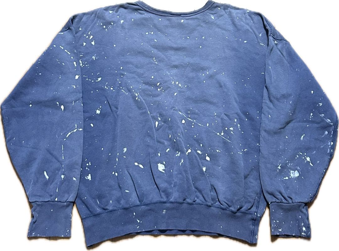 Champion 前V 目無し 90sペンキペイントスウェット