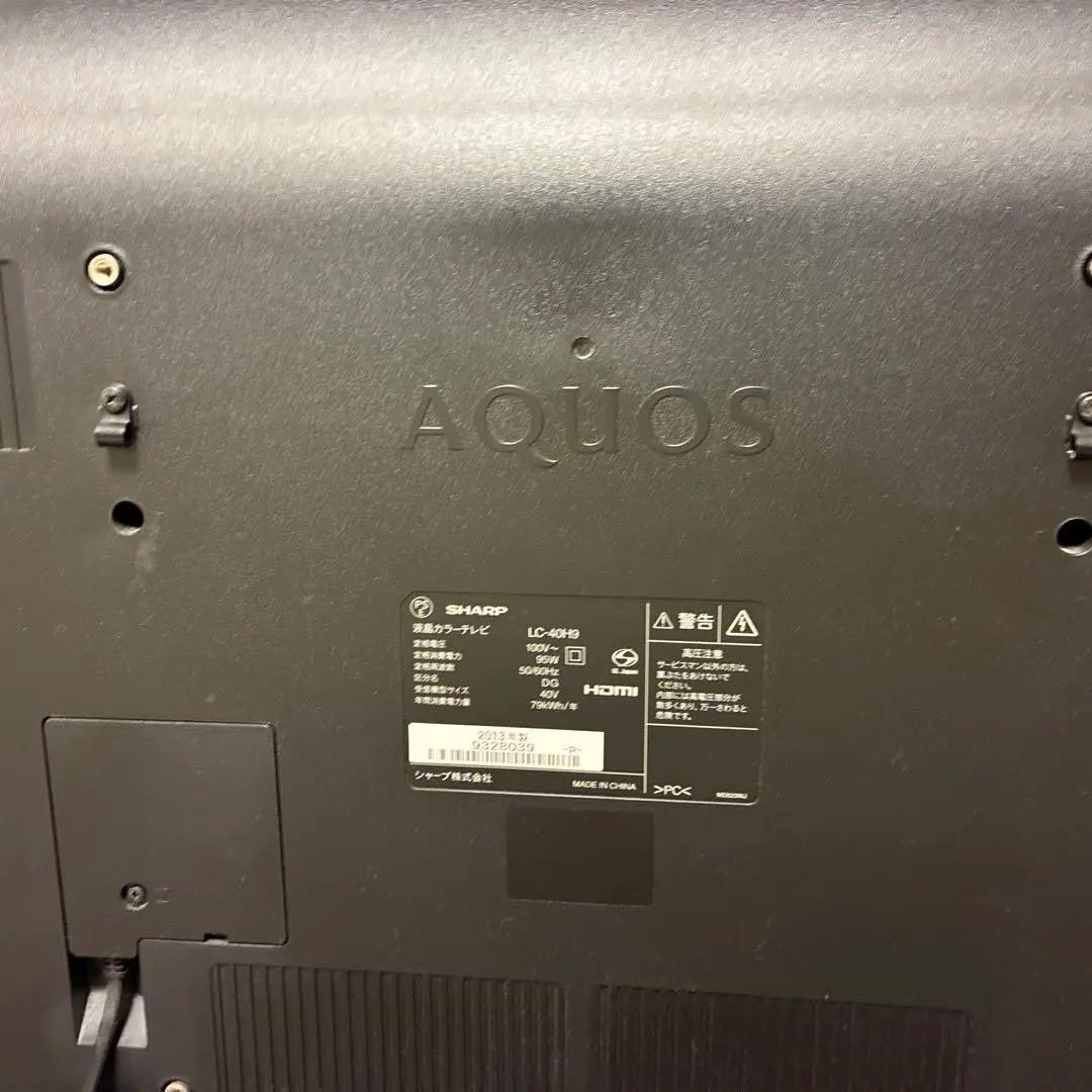 SHARP 液晶テレビ本体 40インチ　LC-40H9