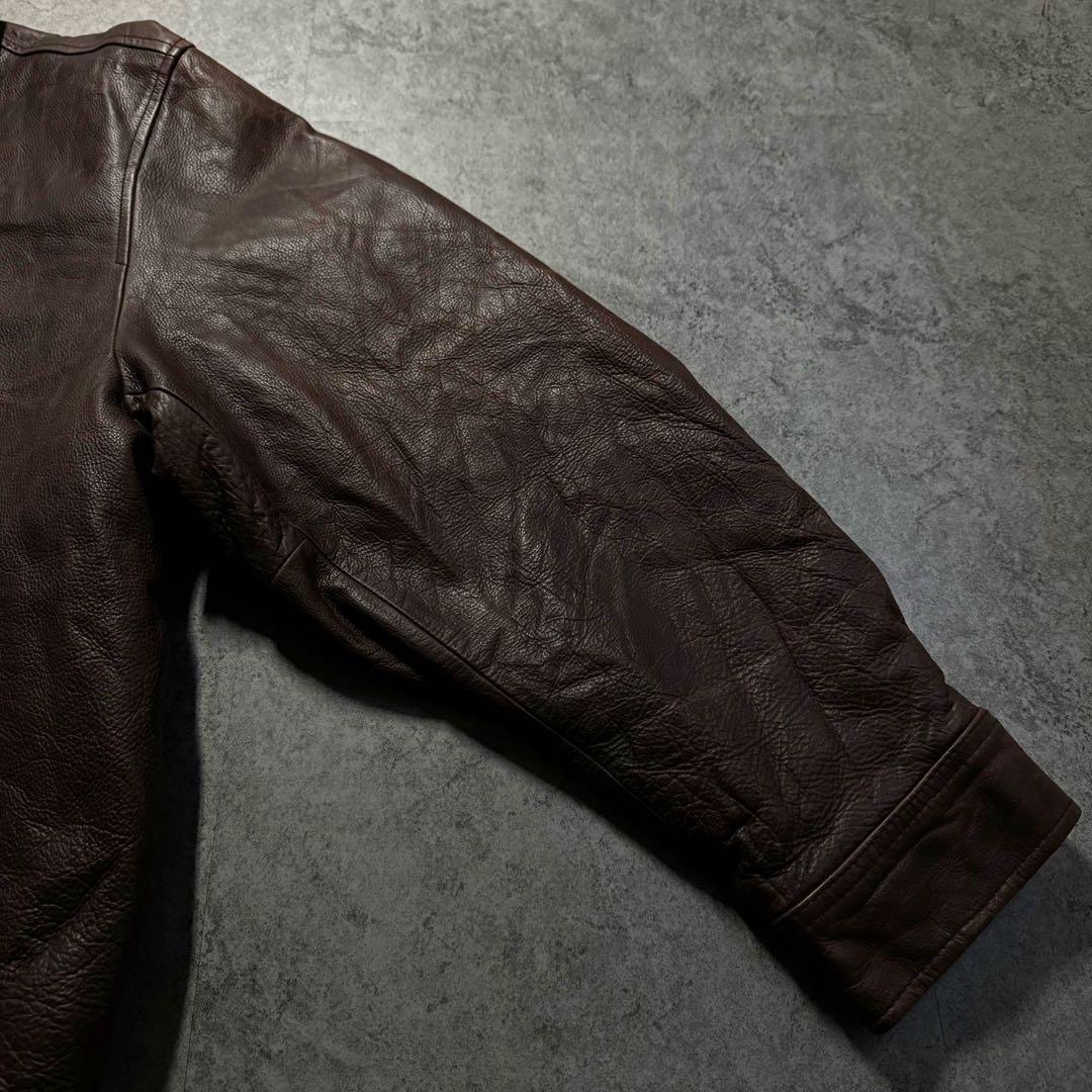 90s vintage old gap レザージャケット　XL シングル　本革