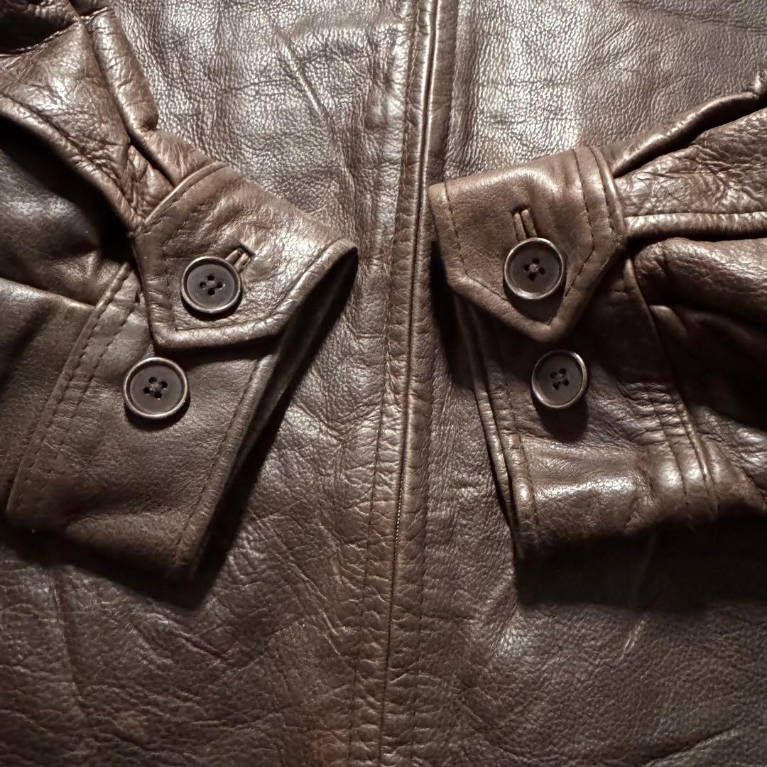 90s vintage old gap レザージャケット　XL シングル　本革