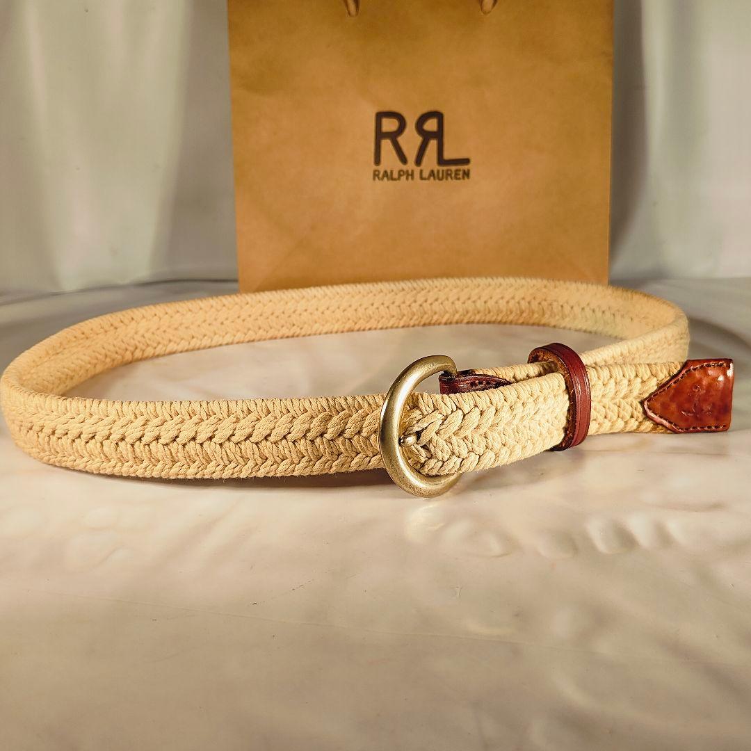 【極美品】RRL　RALPH LAUREN　高級ドレスベルト イタリア製 正規品