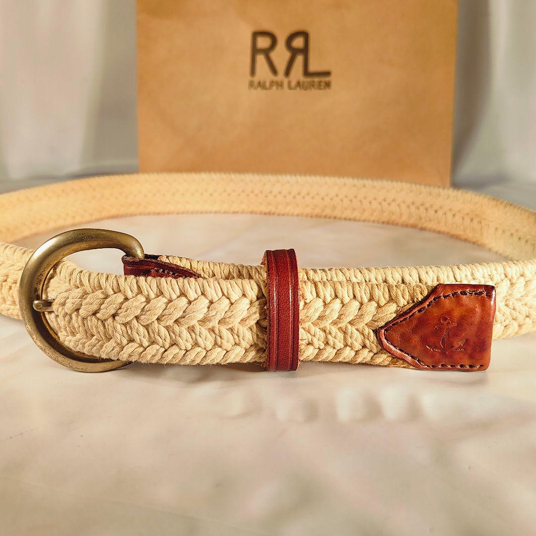 【極美品】RRL　RALPH LAUREN　高級ドレスベルト イタリア製 正規品