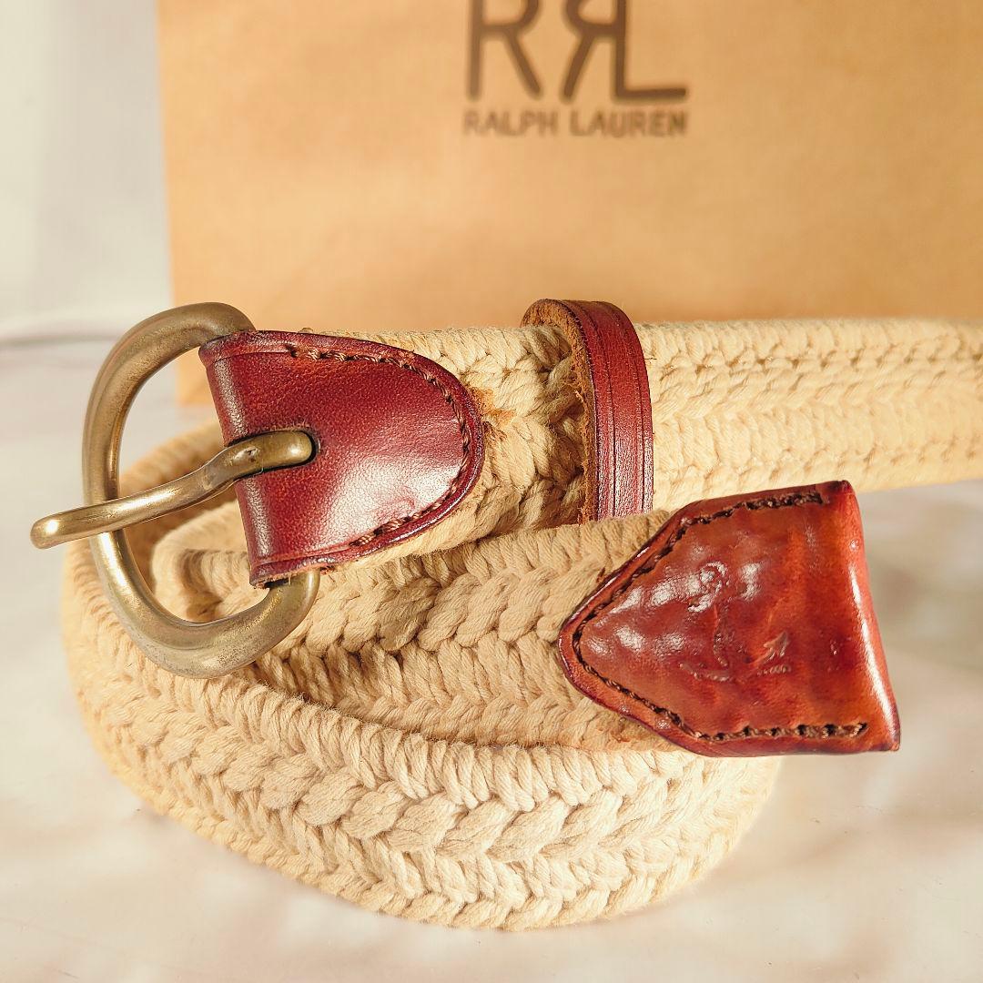 【極美品】RRL　RALPH LAUREN　高級ドレスベルト イタリア製 正規品