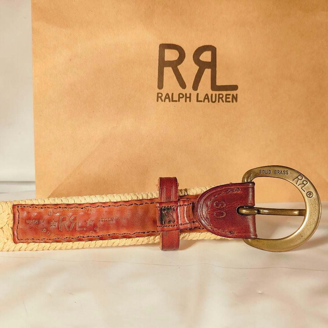 【極美品】RRL　RALPH LAUREN　高級ドレスベルト イタリア製 正規品