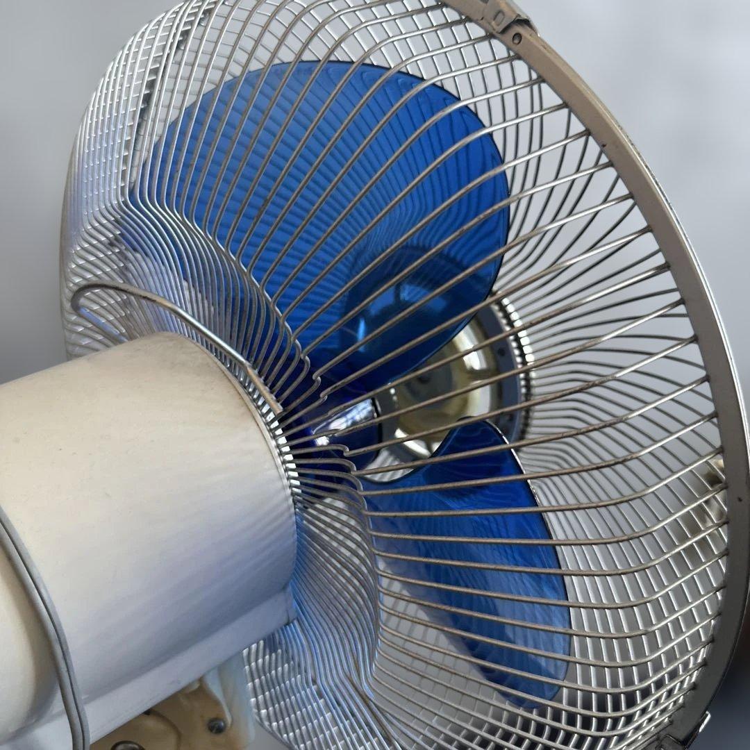 ヴィンテージ　SANYO スタンドファン 青 3枚羽根