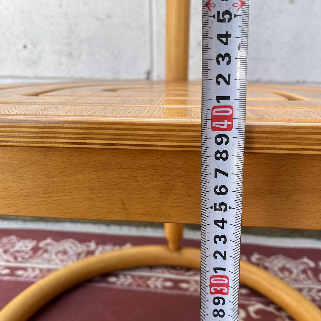 古家具ビンテージ品◾️National 木製家具 アームチェア 木製チェア B