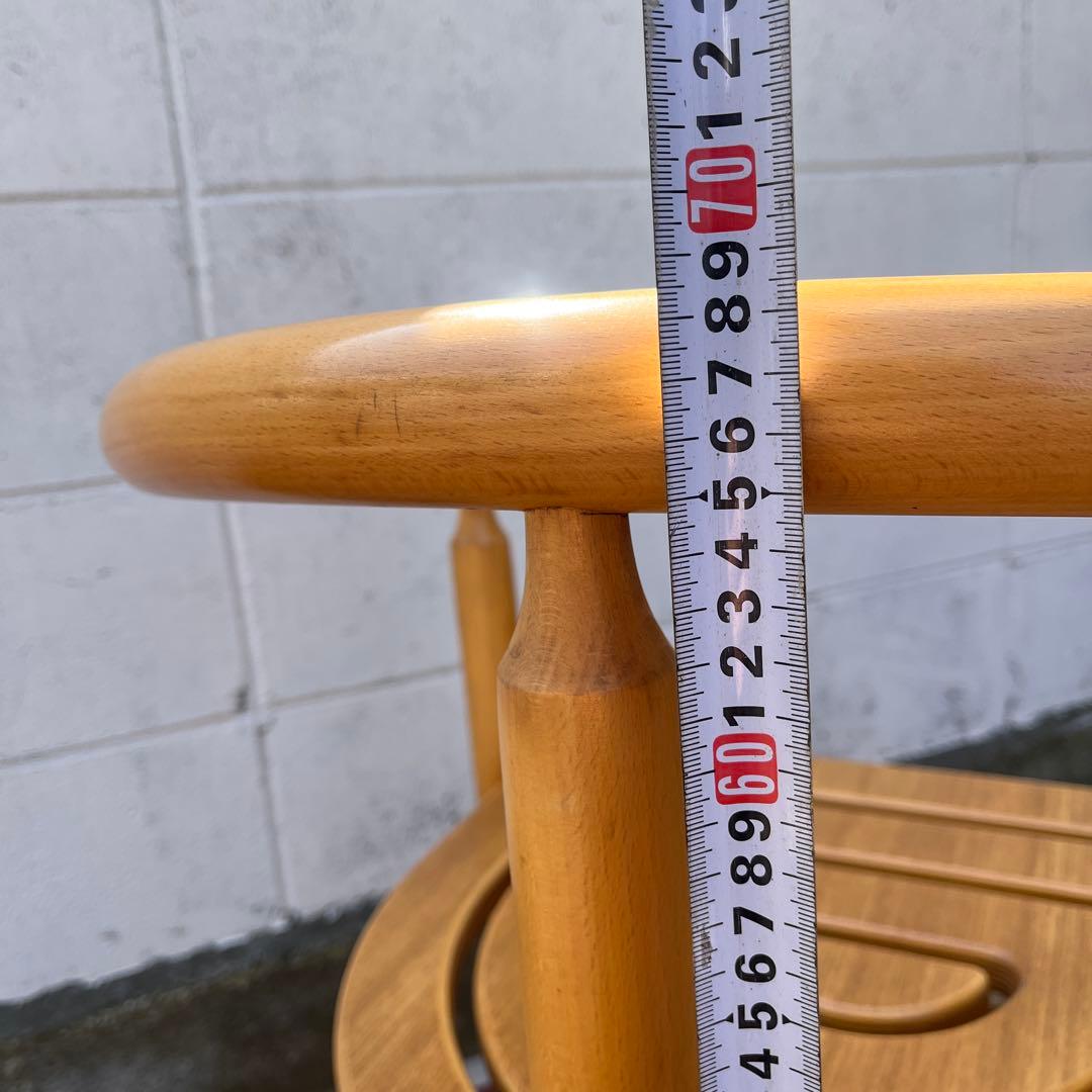 古家具ビンテージ品◾️National 木製家具 アームチェア 木製チェア B