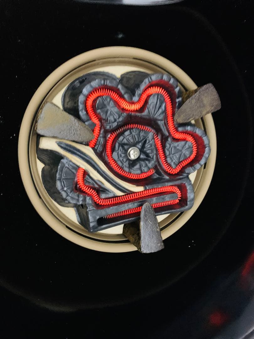 風炉型電熱器F406 野々田商店　真塗　紅鉢型　茶道具　炭型ヒーター未使用