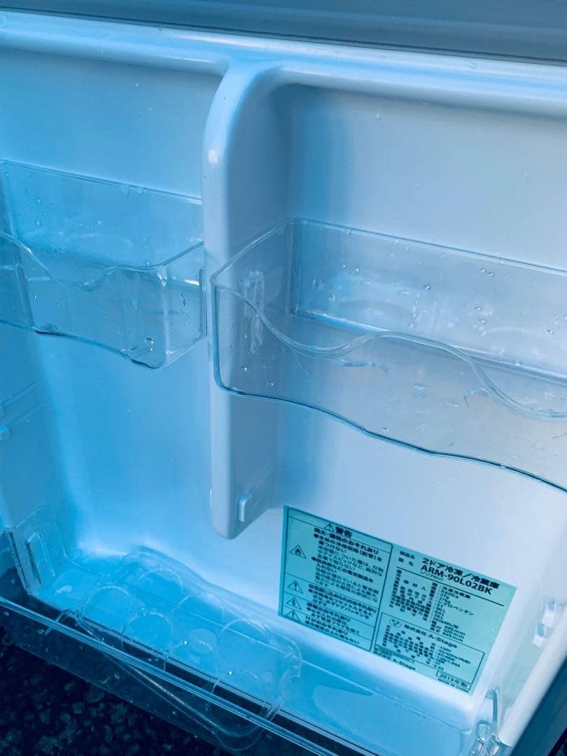 送料設置無料　A-Stage ノンフロン冷凍冷蔵ARM-90L02BK