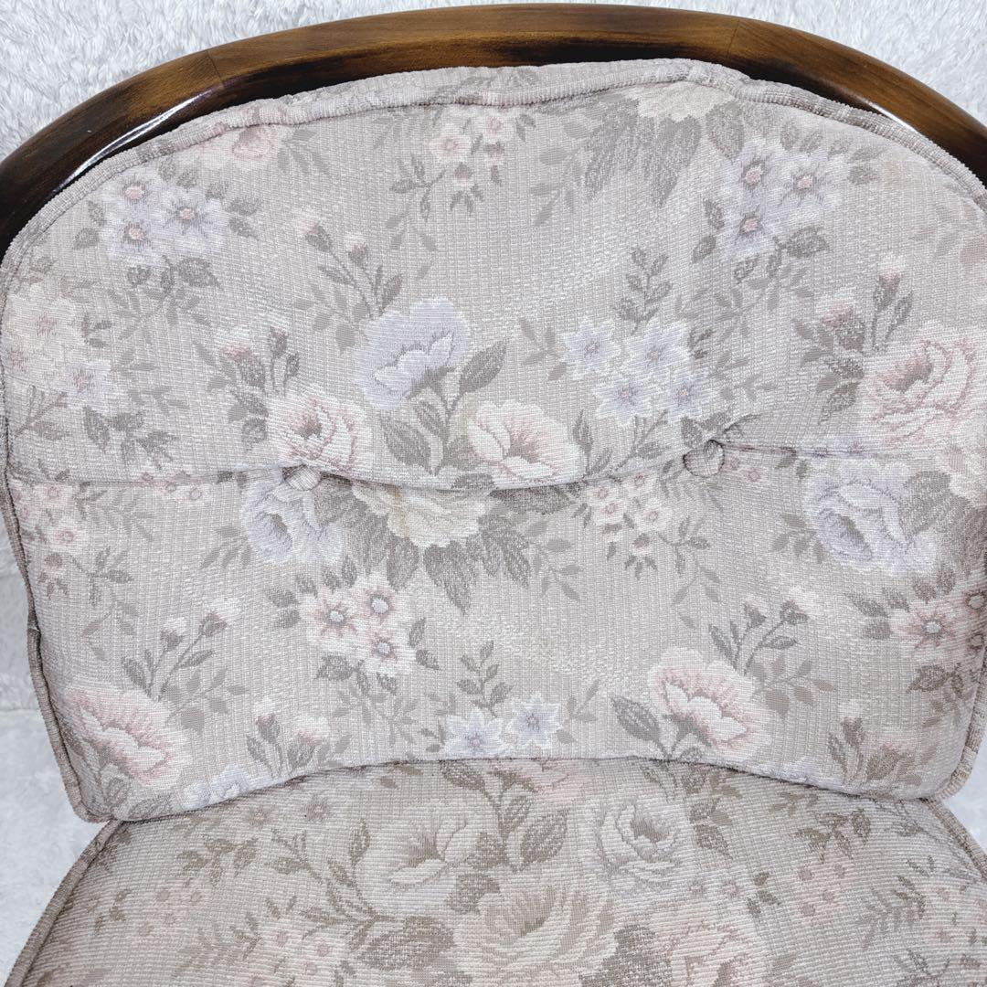 オールドカリモク ダイニングチェア コロニアル キャスター付き ③