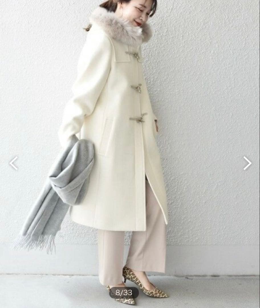 シップス　SHIPS メルトンファーダッフル コート