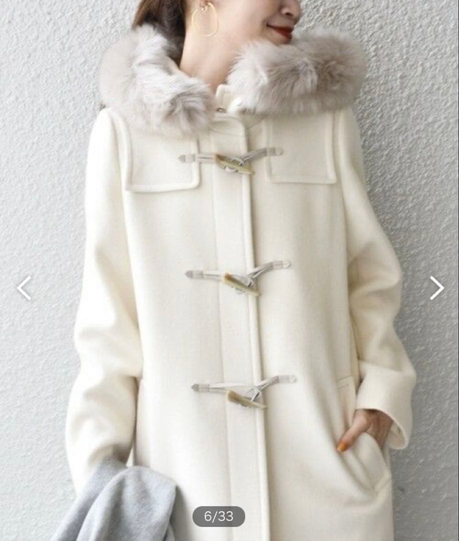 シップス　SHIPS メルトンファーダッフル コート