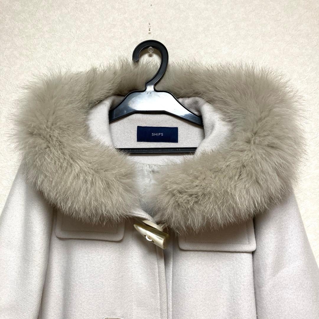 シップス　SHIPS メルトンファーダッフル コート