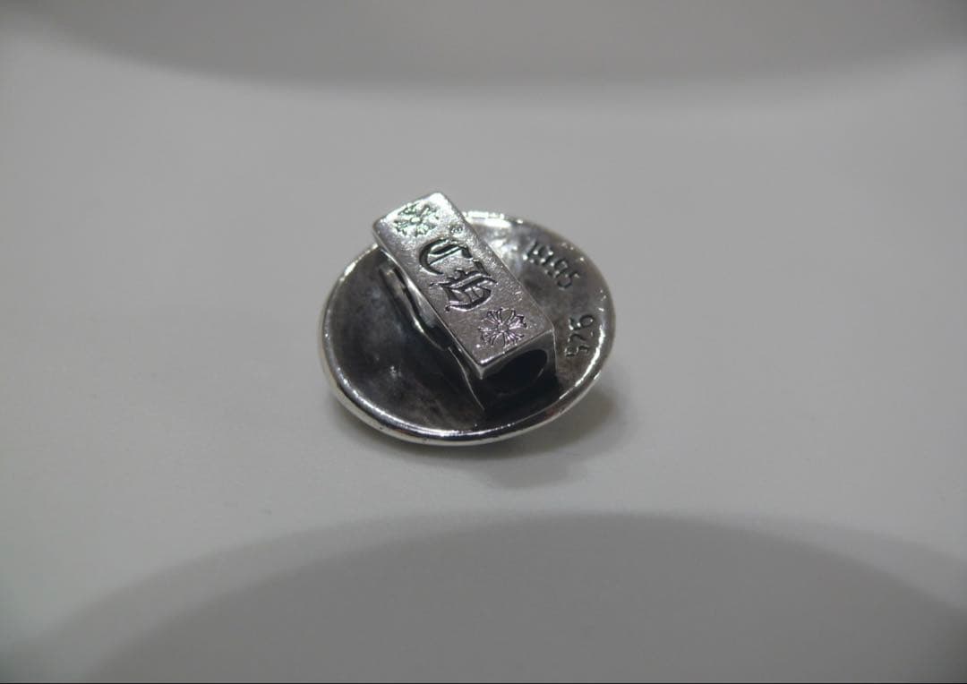 CHROME HEARTSクロムハーツ クロスボールボタンヘアゴム シルバー