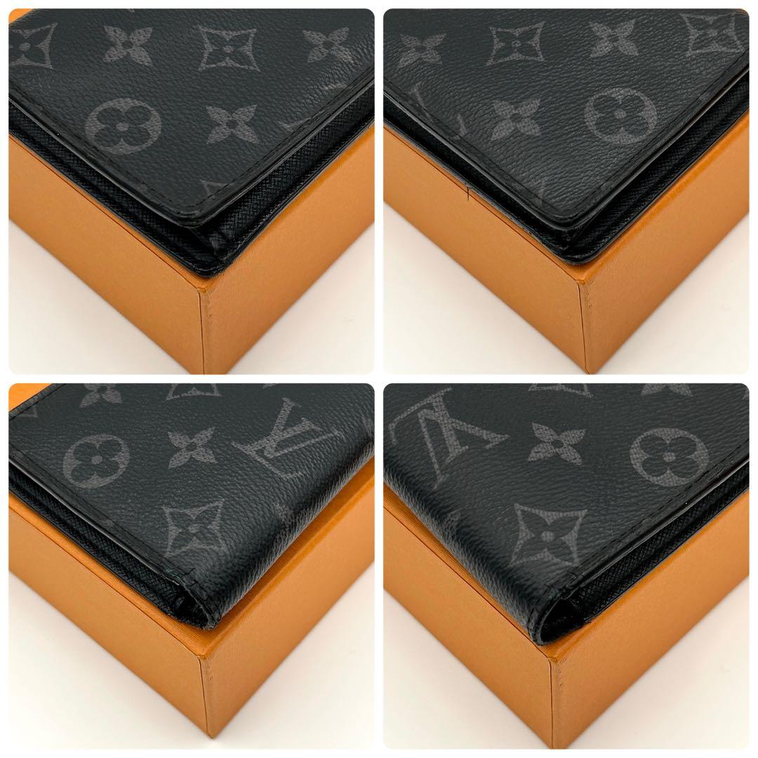 【美品】ルイヴィトン モノグラム エクリプス ポルトフォイユブラザ メンズ