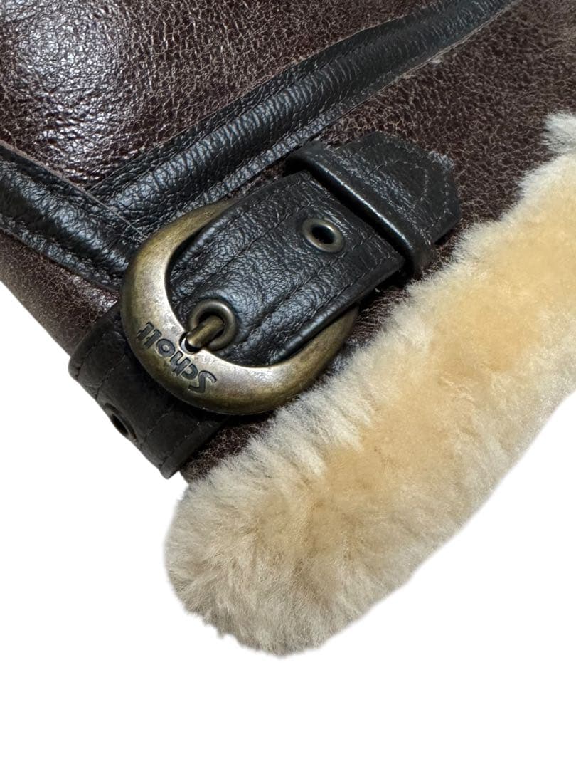 USA製 257S B-3 ショット リアルムートン フライトジャケット 茶36