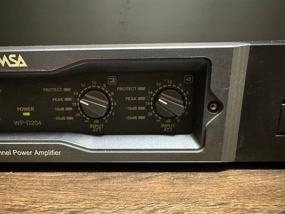 Panasonic RAMSA 4chデジタルパワーアンプ WP-D204