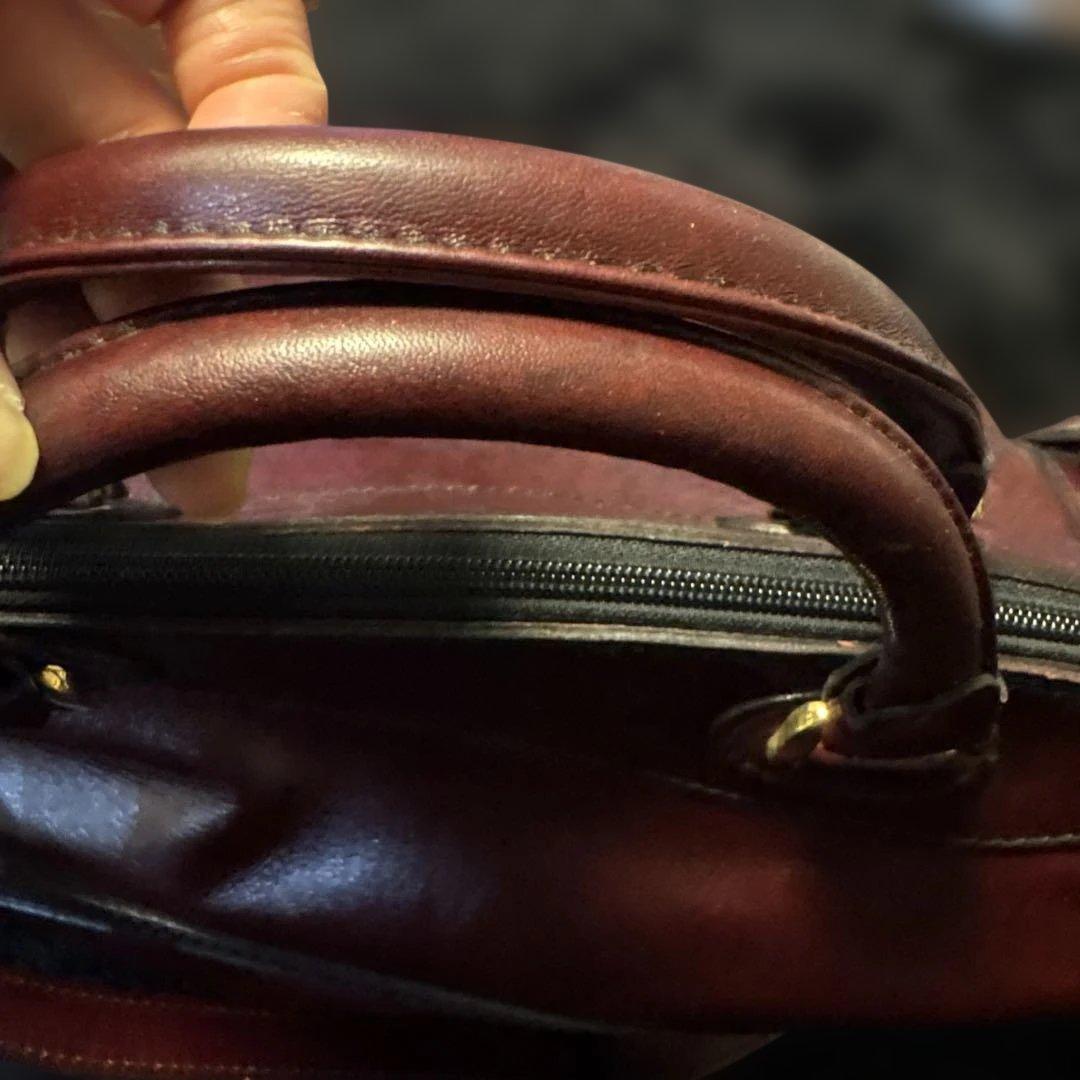 GOLD PFEILダークブラウン レザー バッグ 大容量