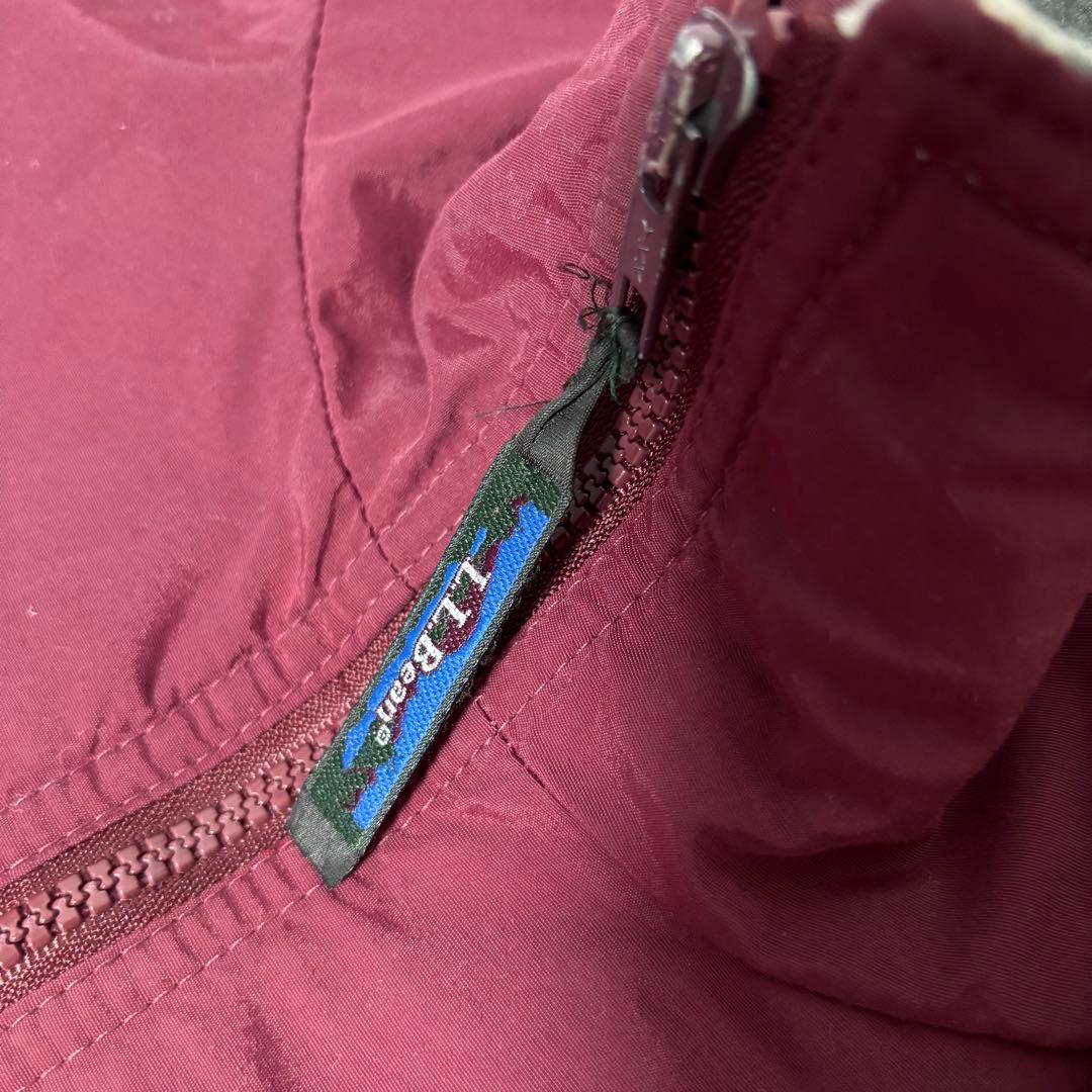 LL Bean バーガンディ ナイロンジャケット