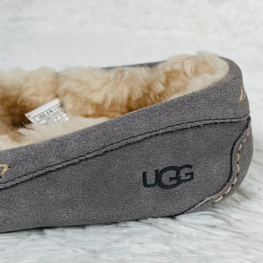 未使用 UGG ANSLEY アンスレー ライトグレー US6 23CM