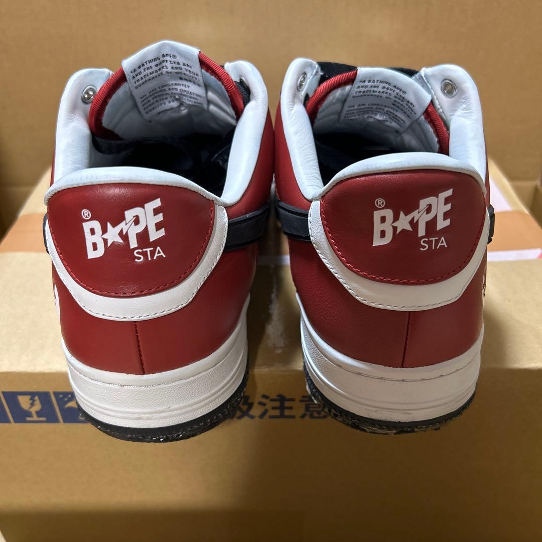 A BATHING APE BAPE STA 赤白 28cm