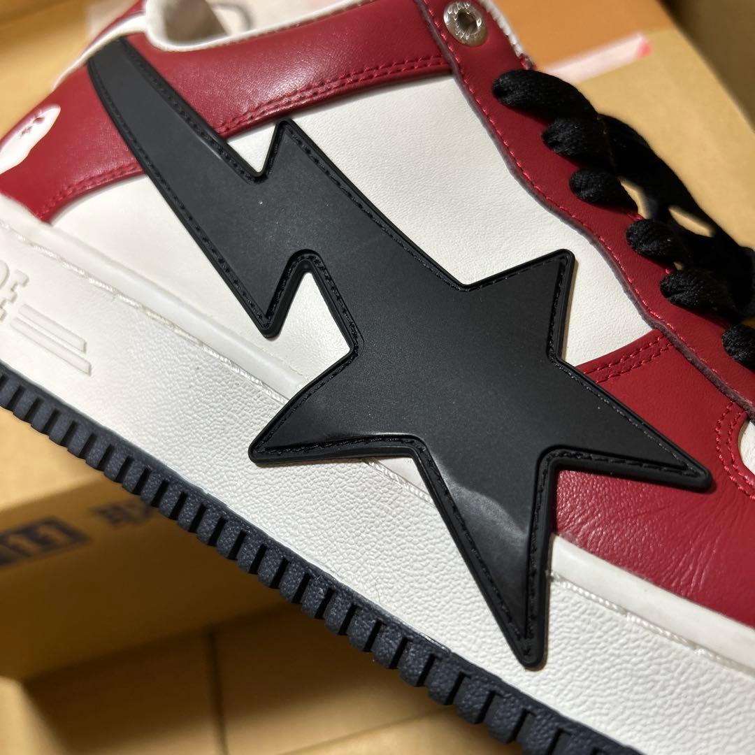 A BATHING APE BAPE STA 赤白 28cm