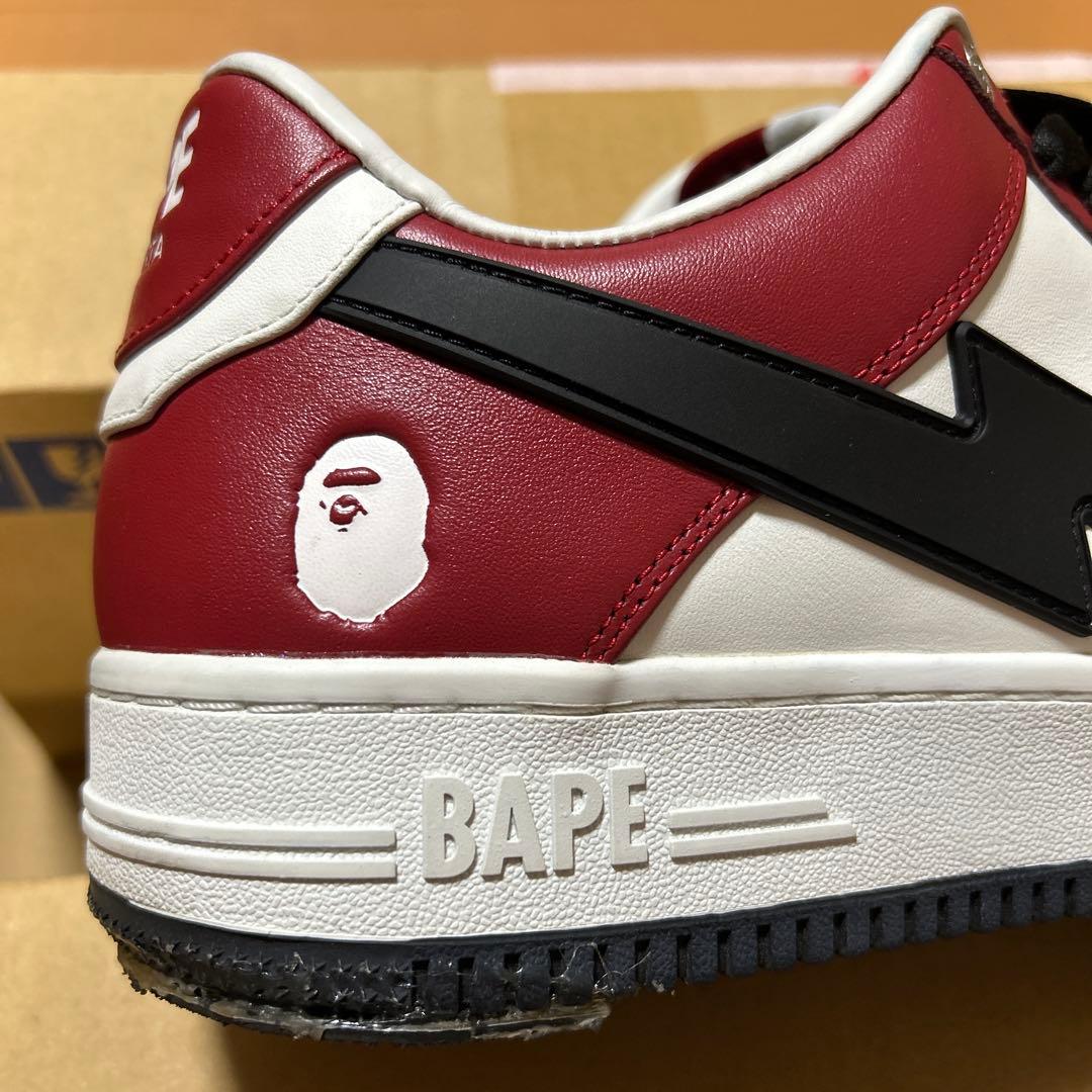 A BATHING APE BAPE STA 赤白 28cm