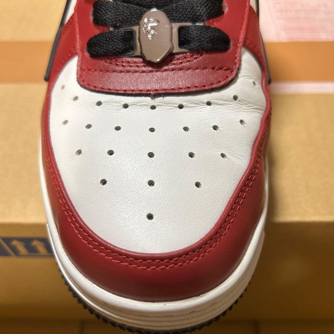 A BATHING APE BAPE STA 赤白 28cm