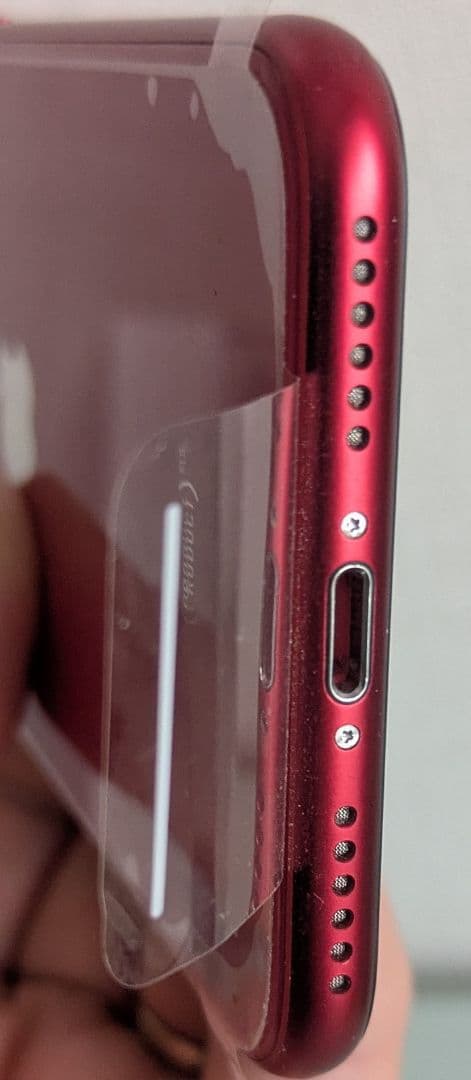 iPhone SE2 RED 64GB 美品 バッテリー81% 未使用付属品完備