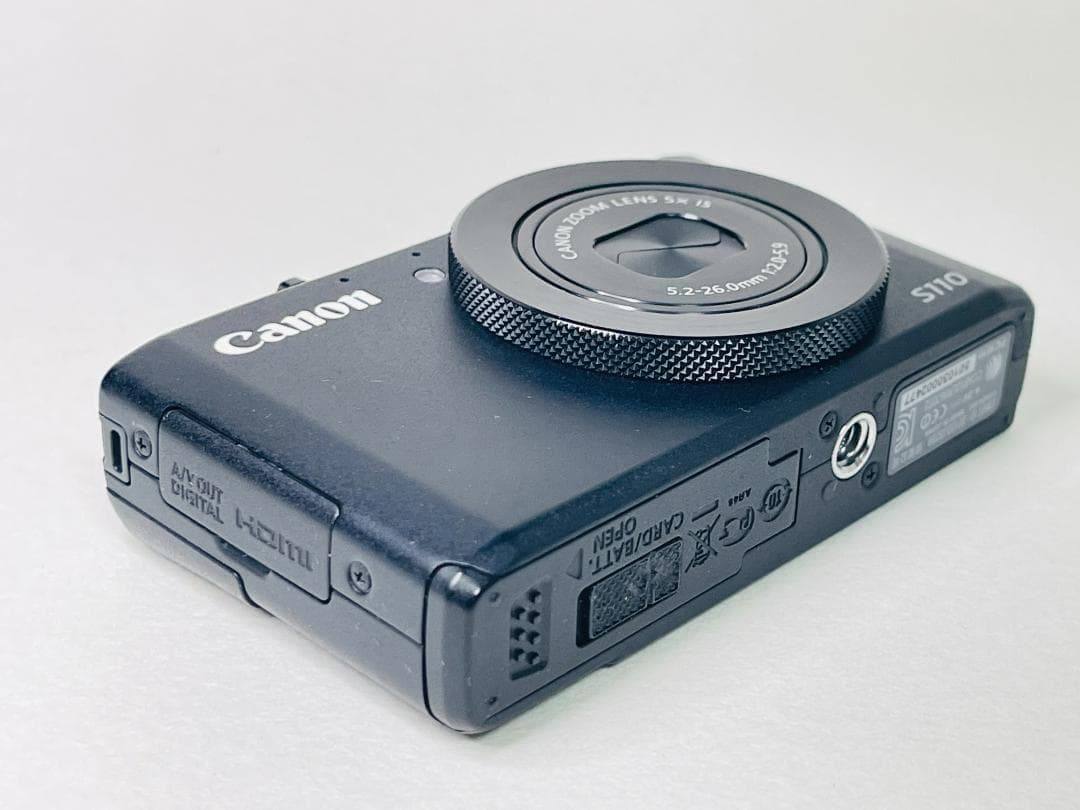 【中古】Canon キヤノン PowerShot S110 ブラック 黒
