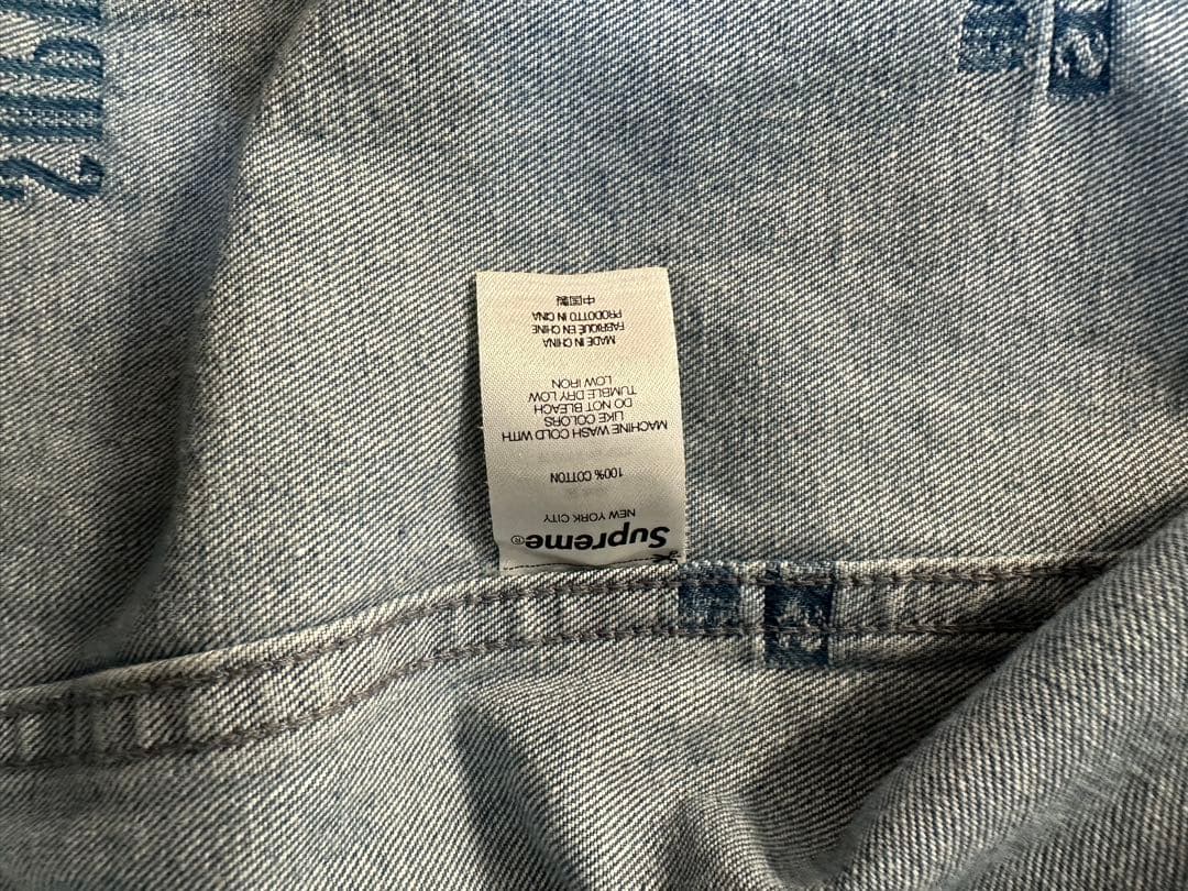Supreme プリントデニムシャツ