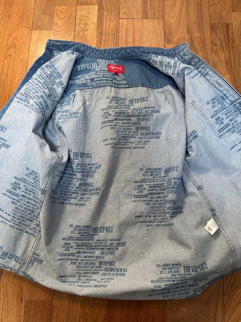 Supreme プリントデニムシャツ