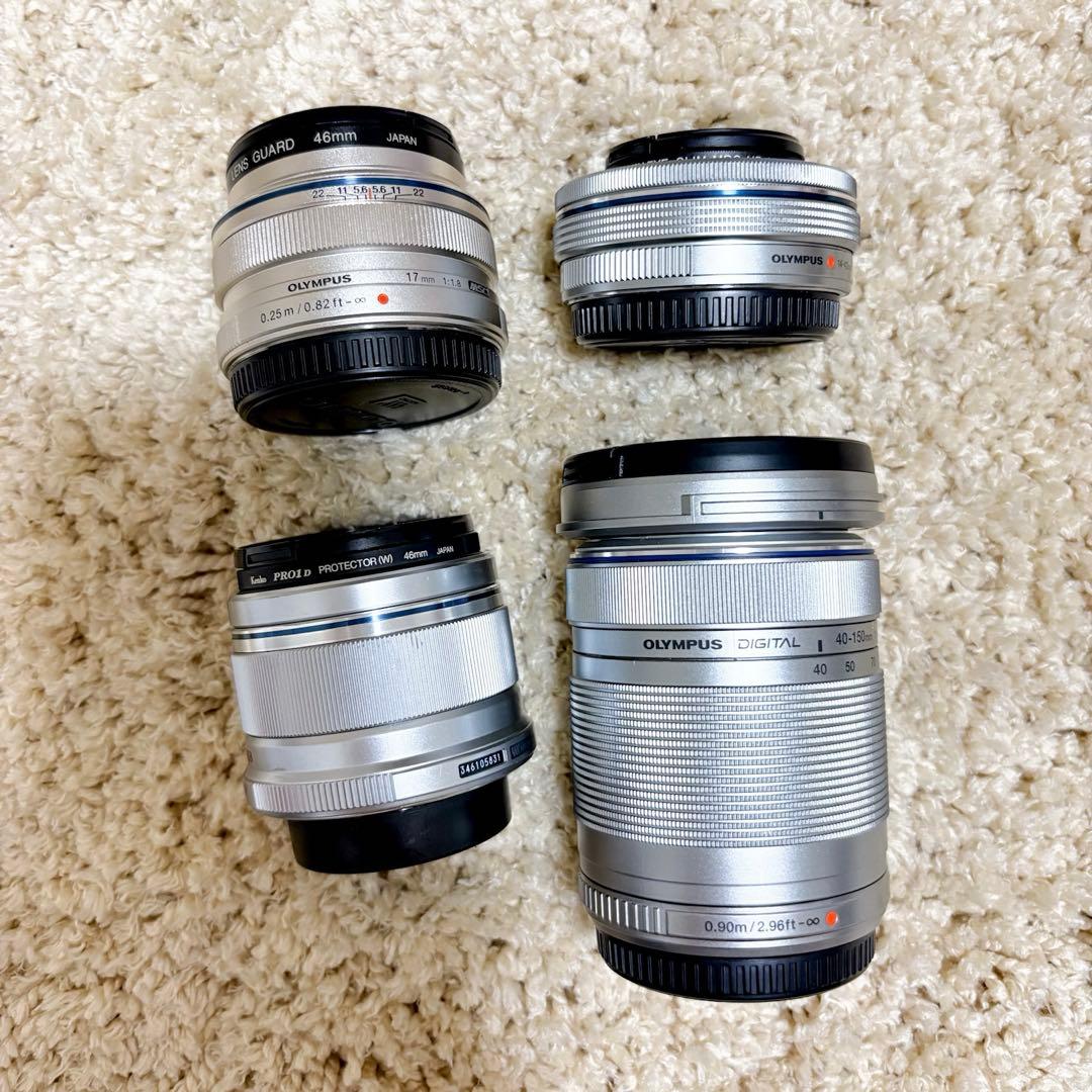 レンズ計4本 OLYMPUS PEN E-PL9 ダブルズームキット&単焦点