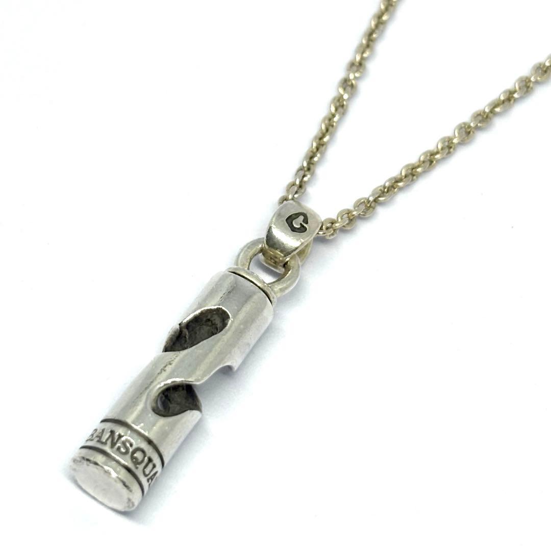 【GARNI】円柱 筒型 ペンダント 55cm ネックレス SILVER ガルニ