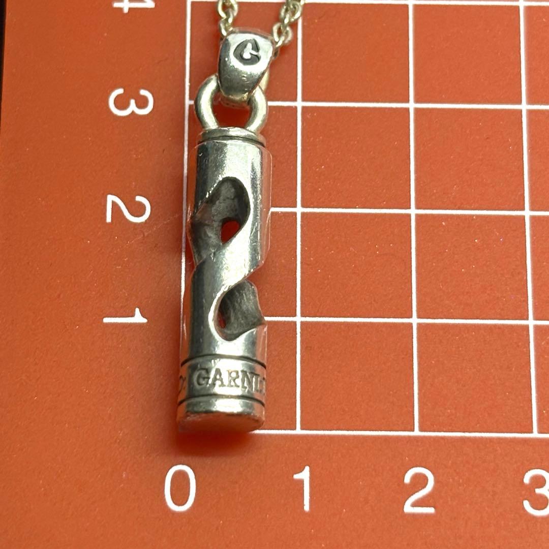 【GARNI】円柱 筒型 ペンダント 55cm ネックレス SILVER ガルニ